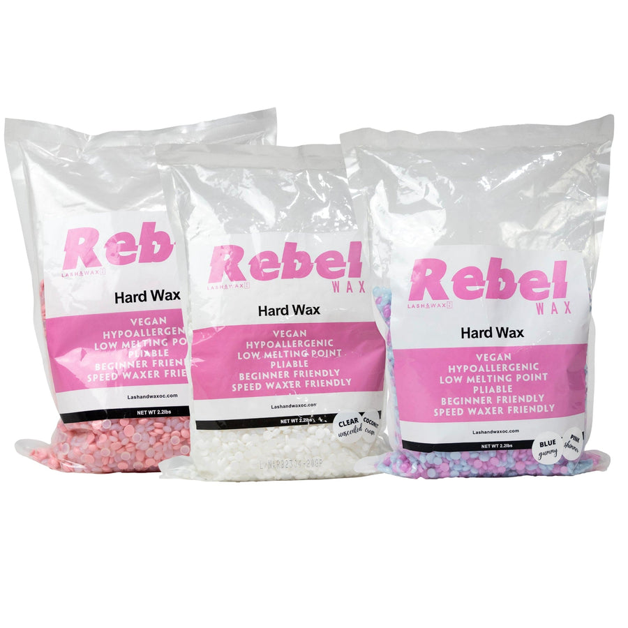 Rebel Hard Wax Beads for Hair Removal Vegan Wax Lash and Wax OC